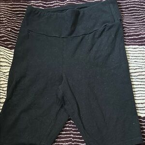 Black High-Waisted Shorts
